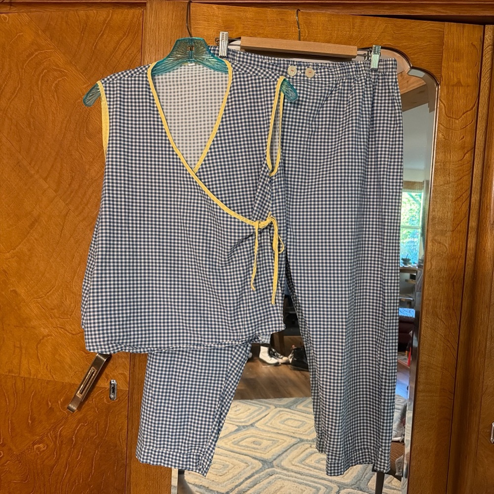 Dòmi Organic Cotton Gingham PJ Set S